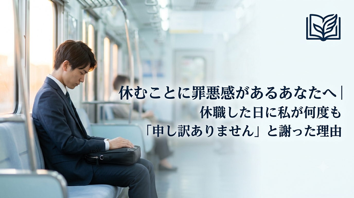 休むことに罪悪感を抱えながら休職した体験を伝える記事のアイキャッチ画像